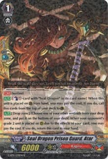 Seal Dragon Prison Guard, Atar - G-BT11: Demonic Advent - Cardfight Vanguard card