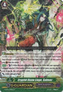 Cryptid Gnaw Liege, Sabnac - G-BT11: Demonic Advent - Cardfight Vanguard card