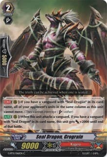 Seal Dragon, Grograin - G-BT11: Demonic Advent - Cardfight Vanguard card