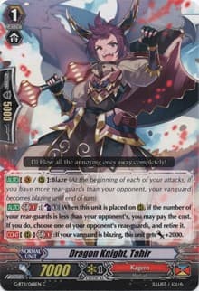 Dragon Knight, Tahir - G-BT11: Demonic Advent - Cardfight Vanguard card
