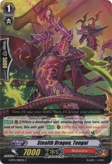 Stealth Dragon, Tengai - G-BT11: Demonic Advent - Cardfight Vanguard card