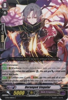 Deranged Singular - G-BT11: Demonic Advent - Cardfight Vanguard card