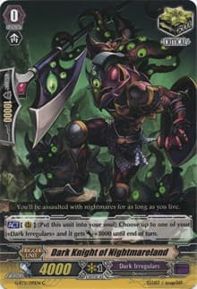 Dark Knight of Nightmareland - G-BT11: Demonic Advent - Cardfight Vanguard card