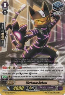 Werkatze Rekrut - G-BT11: Demonic Advent - Cardfight Vanguard card