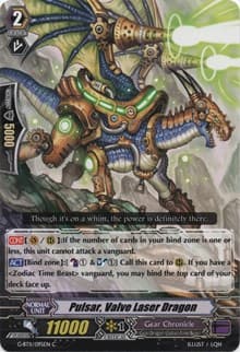 Pulsar, Valve Laser Dragon - G-BT11: Demonic Advent - Cardfight Vanguard card