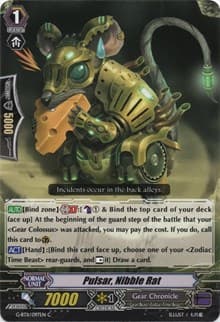 Pulsar, Nibble Rat - G-BT11: Demonic Advent - Cardfight Vanguard card