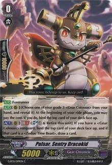 Pulsar, Sentry Dracokid - G-BT11: Demonic Advent - Cardfight Vanguard card