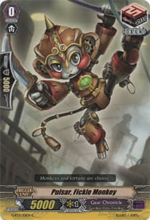 Pulsar, Fickle Monkey - G-BT11: Demonic Advent - Cardfight Vanguard card