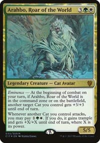 Arahbo, Roar of the World (Commander 2017) - Oversize Cards - Magic: The Gathering card