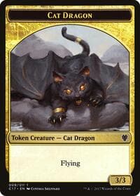 Cat Dragon // Dragon (006) Double-Sided Token - Commander 2017 - Magic: The Gathering card