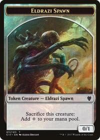 Eldrazi Spawn // Vampire Double-Sided Token - Commander 2017 - Magic: The Gathering card
