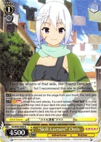 "Skill Lecture" Chris - KonoSuba - Weiss Schwarz card