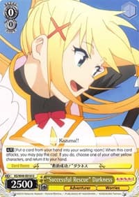 "Successful Rescue" Darkness - KonoSuba - Weiss Schwarz card