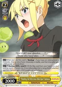 "Standing Tall With Arms Wide Open" Darkness - KonoSuba - Weiss Schwarz card
