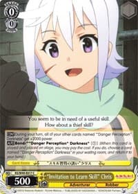 "Invitation to Learn Skill" Chris - KonoSuba - Weiss Schwarz card