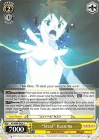 "Steal" Kazuma - KonoSuba - Weiss Schwarz card