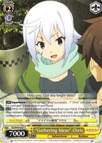 "Gathering Ideas" Chris - KonoSuba - Weiss Schwarz card