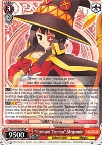 "Crimson Demon" Megumin - KonoSuba - Weiss Schwarz card