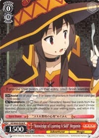 "Knowledge of Learning A Skill" Megumin - KonoSuba - Weiss Schwarz card