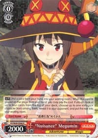 "Nuisance" Megumin - KonoSuba - Weiss Schwarz card