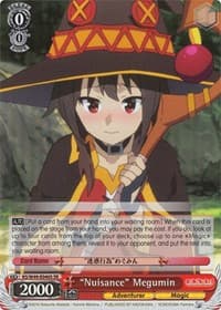 "Nuisance" Megumin (SR) - KonoSuba - Weiss Schwarz card