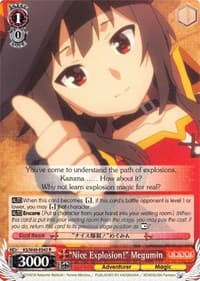 "Nice Explosion!" Megumin - KonoSuba - Weiss Schwarz card