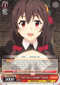 "Can't Say It Straight" Yunyun - KonoSuba - Weiss Schwarz card