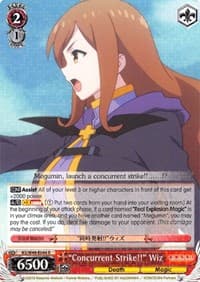 "Concurrent Strike!!" Wiz - KonoSuba - Weiss Schwarz card