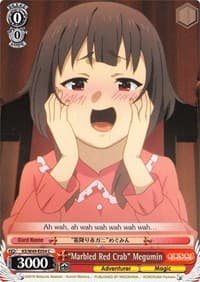 "Marbled Red Crab" Megumin - KonoSuba - Weiss Schwarz card