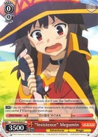 "Insistence" Megumin - KonoSuba - Weiss Schwarz card