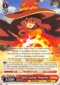 "Spell Casting" Megumin - KonoSuba - Weiss Schwarz card