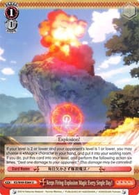 Keeps Firing Explosion Magic Every Single Day! - KonoSuba - Weiss Schwarz card