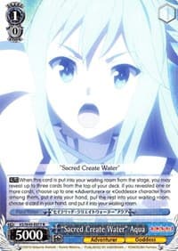 "Sacred Create Water" Aqua - KonoSuba - Weiss Schwarz card