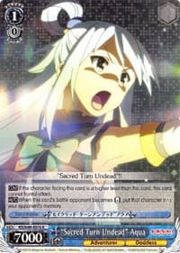 "Sacred Turn Undead" Aqua - KonoSuba - Weiss Schwarz card