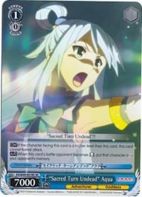 "Sacred Turn Undead" Aqua (SR) - KonoSuba - Weiss Schwarz card