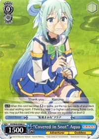 "Covered in Snot" Aqua - KonoSuba - Weiss Schwarz card