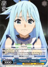 "Flattering" Aqua - KonoSuba - Weiss Schwarz card
