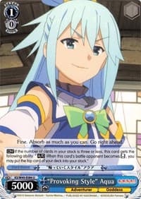 "Provoking Style" Aqua - KonoSuba - Weiss Schwarz card