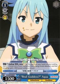 "Real Goddess?" Aqua - KonoSuba - Weiss Schwarz card