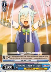 "Nature's Beauty" Aqua - KonoSuba - Weiss Schwarz card