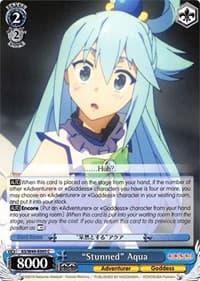 "Stunned" Aqua - KonoSuba - Weiss Schwarz card