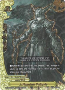 A Nameless Valkyrie (Secret RRR Foil) - Evolution & Mutation - Future Card BuddyFight card