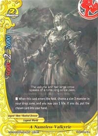 A Nameless Valkyrie (Secret R Foil) - Evolution & Mutation - Future Card BuddyFight card