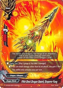 Fifth Omni Dragon Sword, Emperor Fang - Evolution & Mutation - Future Card BuddyFight card