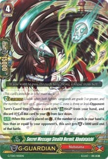 Secret Message Stealth Hermit, Abudataishi - G-TD13: Evil Eye Sovereign - Cardfight Vanguard card