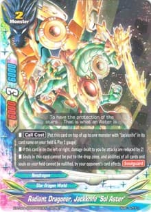 Radiant Dragoner, Jackknife "Sol Aster" (Secret R Foil) - Evolution & Mutation - Future Card BuddyFight card