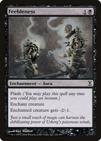Feebleness - Time Spiral - Magic: The Gathering card
