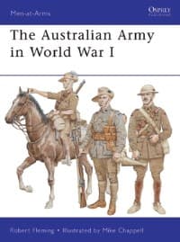 Australian Army in World War I - Osprey Books - Books card