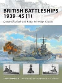 British Battleships 1939-45 (1): Queen Elizabeth and Royal Sovereign Classes - Osprey Books - Books card