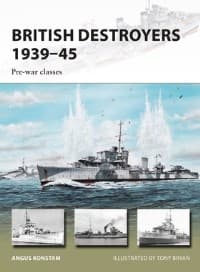 British Destroyers 1939-45: Pre-war Classes - Osprey Books - Books card